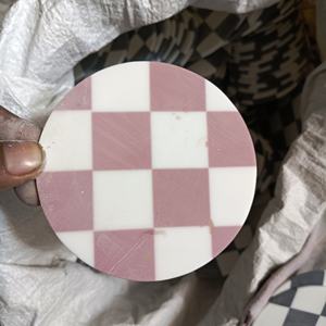 901 Hot Selling Wooden <b>Marble</b> Resin Customized Coaster Set with Natural & Customized Color Made in India - Product Image 3