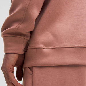 Sweat à capuche uni d'hiver respirant pour hommes, style streetwear, en molleton 100% coton épais, personnalisable, 450 grammes, coupe courte - Product Image 6