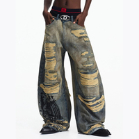 DiZNEW Jeans personnalisés pour hommes Effet délavé Fabricant de jeans de haute qualité Focus sur les designs complexes Jeans Streetwear