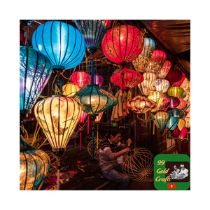 Vietnam Factory Direct <b>Bamboo</b> Silk <b>Lantern</b> Reliable Manufacturer for Traditional Decorative Colorful Hanging Silk <b>Lantern</b> - Product Image 1