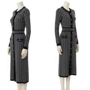 Vestidos de Punto Antiarrugas para Mujer, Tejido Elástico Suave, Ajuste para Salir de Noche, Vestido de Moda para Mujer, Ropa de Fiesta Personalizada - Product Image 4