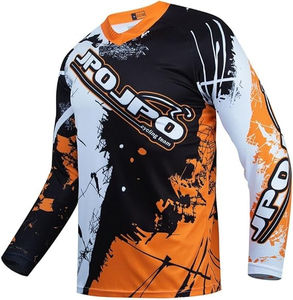 Maillot BMX manches longues pour homme, avec design personnalisé, équipe pleine de sublimation, vêtements de course automobile - Product Image 2