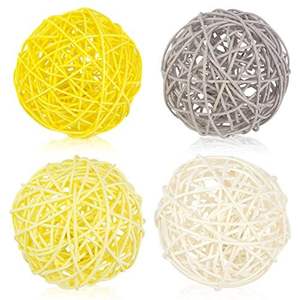 Venta al por mayor 2024 Vietnam pequeño tejido algas marinas/ratán pelota de juego hecho a mano Material Natural forma de animal animado de alta calidad - Product Image 6