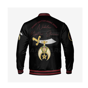 Chaqueta Masónica Personalizada de Alta Calidad con Símbolo Masónico, Chaqueta Universitaria Masónica Personalizada - Product Image 3