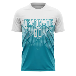 Camiseta de Fútbol Unisex Sublimada |   Uniforme de Fútbol de Diseño Personalizado |   100% Poliéster Elástico de Secado Rápido |   Nombres de Equipos con Colores Personalizados | - Product Image 1