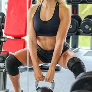 Venta caliente de fábrica Rodilleras personalizadas Sentadillas elásticas Rodilleras resistentes Rodilleras al por mayor Rodilleras de elevación eléctricas - Product Image 4