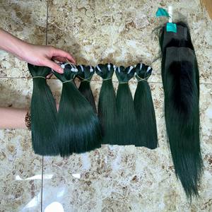 Extensiones de cabello humano alineado con cutícula Remy vietnamita crudo con cierre de encaje recto de hueso dibujado doble suave y sedoso - Product Image 2