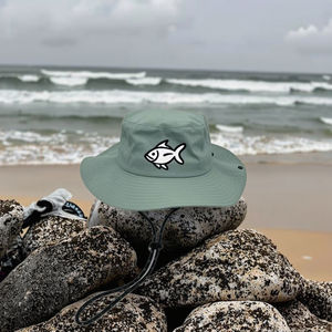 Haute qualité séchage rapide Nylon large bord Boonie casquette imperméable pêcheur seau chapeau Logo personnalisé pour la pêche à la plage - Product Image 2