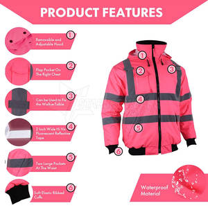 Chaqueta de Trabajo Ligera de Alta Visibilidad, Transpirable, con Certificación CE, Material Premium, para un Rendimiento Duradero, Lista para el Trabajo - Product Image 3