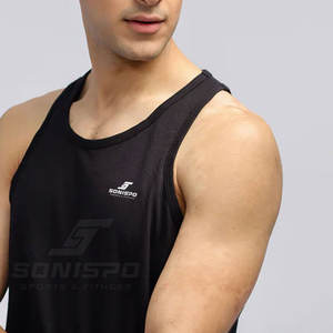 Venta directa de fábrica, camiseta sin mangas de verano para hombre de talla grande, ropa deportiva informal hecha en Pakistán - Product Image 5