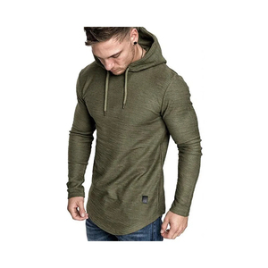 Pakistan Manufactured Men's Summer Fitness Gym Hoodie Polyester/Cotton Breathable Workout Wear for Body Building - Product Image 2