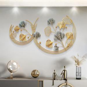 Lavish <b>Gold</b> and Grey Leaf Wall <b>Decor</b> Perfect For Home <b>Living</b> <b>Room</b> Bedroom Dining And Special Occasions Gifting Purpose Use - Product Image 1