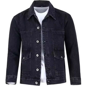 Custom Made <b>Jean</b> Jacket for men Custom Print Basic Casual Solid Color Cowboy Denim Jacket Men's Spring <b>Jean</b> Jacket for Men - Product Image 3