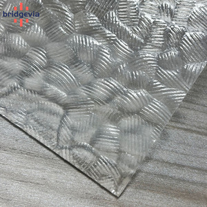 4x8ft Clear Textured Acrylic Sheet Waterproof Marble <b>Pattern</b> Panel with Cutting Service for Backdrop Door Partition Decoration - Product Image 1
