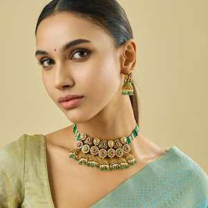 Antique Zinc Alloy Tassel <b>Necklace</b> with Synthetic Zircon Stones Elegant and Timeless for Wedding Occasions - Product Image 1