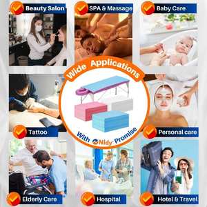 NIDY Drap de lit jetable 80x200 CM, protection hygiénique pour les soins médicaux, les soins de santé et les EPI | Non tissé doux, stérile et à usage unique - Product Image 3