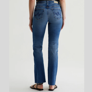 Pantalones vaqueros ajustados rasgados de tiro medio con acabado especial de mezclilla de cintura larga a la moda para mujer, pantalones sexy moldeadores de piernas para mujer - Product Image 6