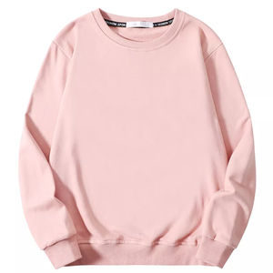 Sudadera de cuello redondo para hombre bordada personalizada 100% algodón de talla grande de gran tamaño con diseño de diamantes de imitación cuello redondo - Product Image 3