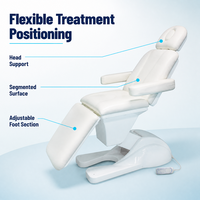 Table de massage électrique multifonctionnelle pour soins esthétiques, table de soin du visage, chaise de spa avec 3 moteurs pour clinique et salon