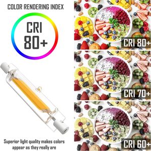 Clar-r7s dẫn bóng đèn 78mm 118mm, tuyến tính kéo dài đèn 6W 13W, tiết kiệm năng lượng ánh sáng cho đèn pha và máy chiếu - Product Image 4