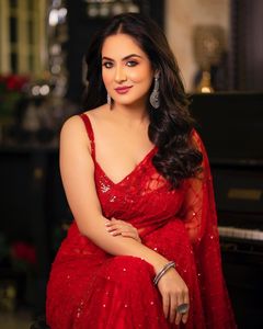 Indian Bollywood Red Saree Best Selling Designer Latest Exclusive Ethnic <b>Party</b> Wear Rich Royal Look Ethnic Saree Blouse - Product Image 3