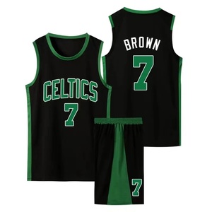 2025 nueva llegada Conjunto de camiseta de baloncesto de firma para adultos y niños camisetas de baloncesto impresas coleccionables Retro - Product Image 6