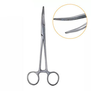 Fórceps de arteria quirúrgica inoxidable de alta calidad curvo 20cm fórceps de hemostato para mosquitos portaagujas hemostático fórceps para mosquitos - Product Image 2