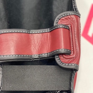 ขายส่งราคาถูก สนับแข้งมวยไทยสีแดงเบอร์กันดีแบบคู่  สำหรับมวยไทยมืออาชีพ อุปกรณ์ฝึกซ้อมคิกบ็อกซิ่ง - Product Image 4