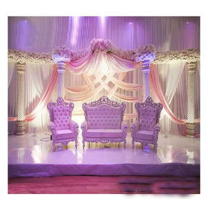 Bollywood Boda Muebles elegantes Escenario DE BODA Sofás con respaldo alto Sofá con respaldo alto con sillas - Product Image 1