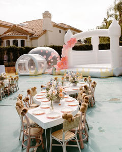 Chaise pour enfants en rotin naturel fait à la main pour événements, sièges pour tout-petits tissés écologiques, meubles légers et durables pour la fête - Product Image 2