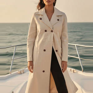 Top Trending <b>Women</b> Custom Collar <b>Long</b> <b>Coat</b>-Winter 100% Breathable & Quick Dry Wool/Polyester Blend Eco-Friendly Casual Outerwear - Product Image 4