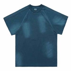 Nueva ropa de calle en blanco 100% Material de algodón Pima lavado ácido camiseta, estilo Vintage lavado ácido equipo transpirable camiseta única - Product Image 4