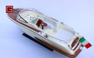 Gia Nhien Fabricant Approuvé Conception Personnalisée quantité minimale de commande Bas RIVA RAMA 44 EN BOIS-PERLE BLANCHE PEINTE-BATEAU DE VITESSE EN BOIS - Product Image 2