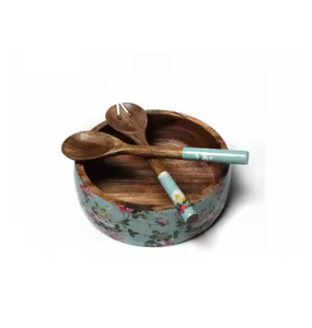 Outer Enamel Printed Wooden <b>Bowls</b> Modern Style Enamel Soup & <b>Salad</b> <b>Serving</b> <b>Bowls</b> for Weddings & Other Occasions - Product Image 1