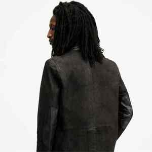 Men's Winter Warm Leather <b>Jacket</b> Breathable Coated <b>Casual</b> Wear with Stand Collar Reasonable Price Front Logo - Product Image 4