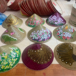 Sombrero cónico de palma | Auténtica artesanía vietnamita - Product Image 4