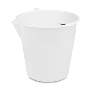 White 10Lt Bucket with Spout Custom Logo SH1030100MH Foldable PP Material <b>Cleaning</b>/<b>Mop</b> Bucket Simple Colored - Product Image 2