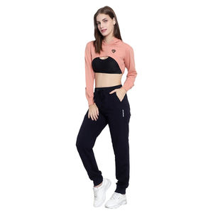 Sudadera con Capucha Larga de Forro Polar Casual para Mujer, Talla Grande, Estilo Crop Top, para Primavera, Venta al por Mayor OEM, Personalizada, de Alta Calidad - Product Image 4