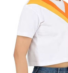 Tops courts pour femmes, choix populaire, qualité pure, design personnalisé à rayures, t-shirts courts pour femmes - Product Image 6