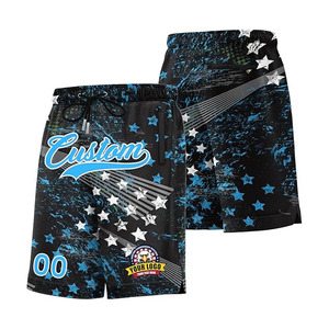 Short de basket-ball conçu sur mesure, vert avec impression par sublimation noire, respirant, vêtements d'été grande taille - Product Image 4