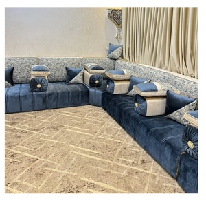Sofá estilo Majlis árabe, diseño clásico, elegante conjunto para sala de estar, asientos de esquina de lujo, diseño que ahorra espacio - Product Image 1