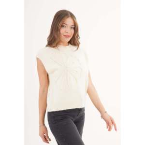 เสื้อสเวตเตอร์ถักลายดอกเดซี่สำหรับผู้หญิงขายส่ง - Product Image 4