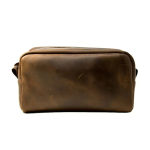 Neceser de cuero duradero a la moda para hombre, Kit Dopp, accesorios de afeitado para viajar, organizador, bolsa de equipaje de viaje, adultos de negocios - Product Image 1