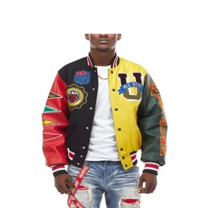 Chaqueta de béisbol de lana de estilo callejero para hombre, soporte de invierno XS, con capucha, informal, con botón, logotipo bordado, estilo de calle - Product Image 6