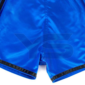 Vêtements d'entraînement MMA en satin de qualité supérieure, shorts de muay thaï personnalisables avec logo pour la salle de sport, service OEM disponible - Product Image 5