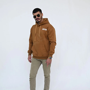 Top Trending Premium 100% Cotton Fleece Hoodie for Men Heavyweight Plain Pullover with Lined Comfort Style Washed Design - Product Image 3