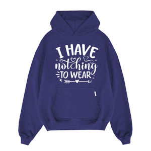 Sudadera con capucha de lana de invierno para adultos, ropa de calle de gran tamaño, hombro caído, logotipo impreso, sudaderas con capucha de talla grande para hombre - Product Image 3