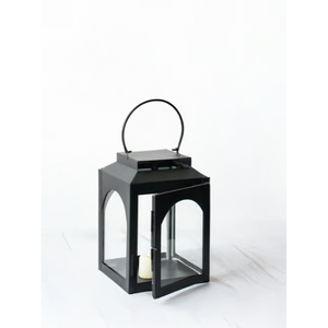 Lanterne décorative en fer forgé faite à la main, couleur noire, pour la décoration de la maison, les mariages, les fêtes, éclairage suspendu et au sol. - Product Image 2