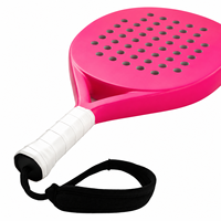 Raqueta de Pádel JAS Super Power-Pink, Raqueta de Alta Calidad de Fibra de Carbono + Superficie 3D, Raqueta de Tenis de Fibra de Carbono, Fábrica OEM