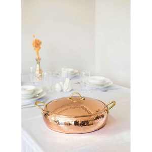 Plats de service chauds à forte demande exportateur indien ustensiles de cuisine ensembles pot de service en cuivre sûr de haute qualité - Product Image 4